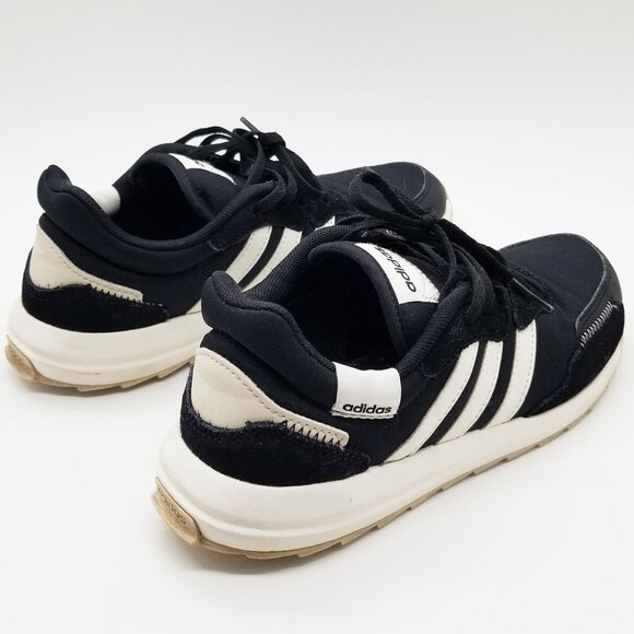 Adidas Women's Retrorun Running Sneakers from Finish Line Size 6 Black Comfort - Picture 7 of 16